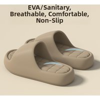 Summer New Slippers Thick Bottom EVA Anti-Slip Home Indoor And Outdoor Wear Women's Flat Shoes Men's Casual Slippers