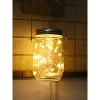 New Models DIY Plastic Mason Jar Set with Hooks, Flower Arrangement Vase for Home Lighting Decor, Craft Accessories for Party