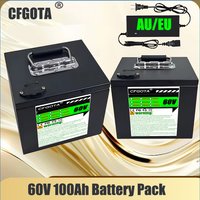 AliExpress CFGOTA 60V 100Ah 16S 2000W high-power lithium battery, built-in BMS, used for motorcycle, scooter, bicycle engine battery replacement