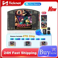 Game Cart For Nintendo 64 Console N64 Game Cartridge With 32GB TF Card 5000 In 1 Games Cassette No Region Restriction