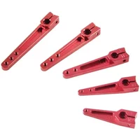 New Aluminum Alloy CNC Servo Arm 25T 1/1.25/1.5/1.75/2 Inch Servo Swing Arm Red Durable Steering Horn for RC Airplane