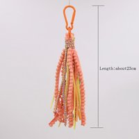 VONNOR Handmade Jewelry Boho Multi-layer Ribbon Tassel Keychain Hiking Buckle New Versatile Bag Decoration Pendant Accessories