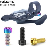 AliExpress 2pcs RISK M5x14mm Bike Thumb Shifter Bolt Bicycle Derailleur Brake Shift Lever Screw Titanium Alloy