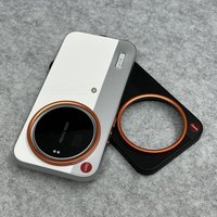 For MI Xiaomi 17 Ultra Case custom made Luxury Colorblock Leather Orange Metal Lens Buttons For Xiaomi 17 Ultra Shockproof Fubda