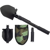 1pcs Gardening Folding Shovel Military Camping Shovel Survival Gear Entrenching Tool with Carrying Pouch Metal Handle