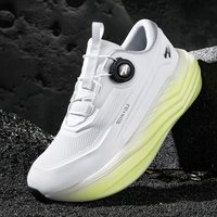 Men's High Platform Running Shoes | Breathable Mesh Athletic Sneakers | Rotating Buckle Quick Wear Casual Walking Shoes