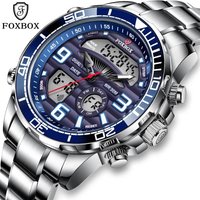 2024 top marke luxus digital herren uhren top luxus sport quarz armbanduhr für männer alle stahl militär wasserdichte uhr + box