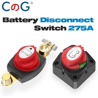 CG 12-48V Car Isolator Disconnect Rotary Switch 275A 2 Position On/Off Marine Battery Disconnect Switch with or without Top Post