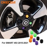 20Pcs Car Nut Silicone Wheel Nuts Screw Bolt Decorative Tire Wheel Tyre Screw Cap For Smart 453 Fortwo Forfour 2015-2021