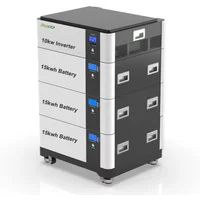 Delong All In One Solar Stackable Battery Storage With Inverter Home Power Lifepo4 50kwh 45kwh 40kwh 30 Kwh 20kwh 15kwh 10kwh
