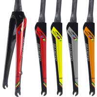 Ullicyc-Gloss Carbon Fiber Fork, Quick Release, Road Bike, Bicycle Disc Rim Brake, Round Tapered Tube, QC339, 700C