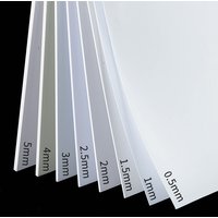 1mm/1.5mm/2mm/3mm ABS Plastic Sheet Styrene Sheet ABS Board for Model Building Modeling Craft Supplies Architecture Material