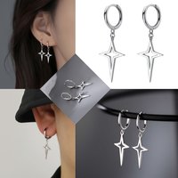 1-10Pairs Star Irregular Cute Woman's Stainless Steel Dangling Drop Earrings for Man Romantic Y2K Surge Jewelry Daily Party New