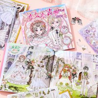 41Pcs Wedding Dress-Up Copperplate Stickers, "Finger Wedding Dress" Scrapbooking Decals