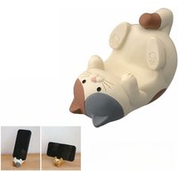 1pc Cute Healing Cat Phone Holder Glasses Holder Office Desktop Ornament Gift