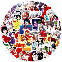 AliExpress FANLU 50PCS Inuyasha Cartoon Stickers Higurashi Kagome Sticker Adventure Anime DIY Luggage Laptop Guitar Car Bike Decals Kids Toys
