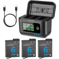 For DJI Osmo Action Extreme Battery Plus 2200 mAh For Osmo 360, Osmo Action 6/5 Pro/ 4/ 3 or 3-Channel Charger Box Accessories