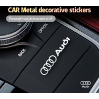 3D Metal Car Interior Dekoration Stickers Badges Auto Styling For AUDI TT A1 A3 A4 A5 A7 A8 Q3 Q5 Q7 B3 B9 B7 B5 B6 C6 V8 C5 C7