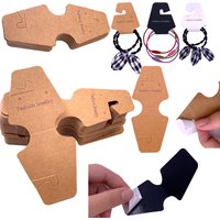 100PCS Bracelet Display Cards Sturdy Necklace Holder Cards Self Adhesive Jewelry Packaging Selling Card Hair Band Hanging