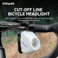 CYCLAMI CYC 1600 Bike Headlight Aluminum Suspension GoPro Hanging Cut.Off Wire RoadBike Light Wireless RemoteHeadlight CBL 1600