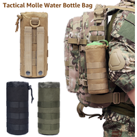 AliExpress NONE Tactical Molle Water Bottle Bag Pouch Holder Outdoor Travel Camping Hiking Cycling Fishing Hunting Water Bottle Kettle Carrier