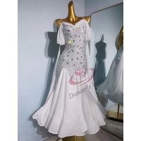 Ballroom Competition Women's High-end Customized Wedding Dress Color Large Skirt Rumba Waltz Black Pool Dress for Children