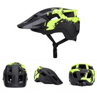 High Impact PC EPS Cycling Helmet Custom Pattern Waterproof Breathable Unisex MTB Racing Removable Lining