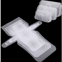 1set DIY white plastic mesh sheet template, DIY mesh shaping material stencil, hand weaving crochet yarn bag stencil mold set