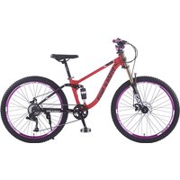 AliExpress NONE Full Suspension Mountain Bike DH MTB Bikes High Carbon Steel Inner Cable Frame 24/26inch Bicycle Wheelset 8/9/10 Speed