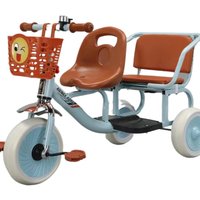Children's Tricycle Reversible 3 Wheel Bicycle Double Twin Baby Stroller 2 Infants 1-3-6 Years Old Child Double Seat Trike