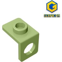 Gobricks GDS-1165 Minifig Neck Bracket with Back Stud - Thin Back Wall compatible with lego 42446 pieces of children's DIY