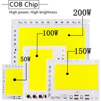 200W 100W 150W 220V LED COB Chip 200-240V Smart IC No Need Driver LED Lamp for Flood Light Spotlight DIY Lighting Light Source