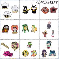 2-3 Pcs/Set Cartoon Anime Manga Maomao Enamel Pins Spooky Cannibal Flowers Monster Brooches Lapel Badge Jewelry Gift Wholesale