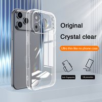 Flexible TPU Silicone Case for Apple IPhone 17 Pro Max Air 5G Crystal Clear Ultra Thin Protective Bumper Covers Phone Back Shell