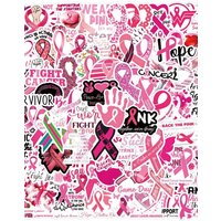 AliExpress FANLU 10/55/110PCS Breast Cancer Prevent Stickers Funny Graffiti Sticke DIY Cartoon Decals Scrapbook Luggage Laptop Phone Guitar Bike