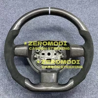 Real Carbon Fiber High Quality Leather Sport Customized Steering Wheel for Ford Focus 2009