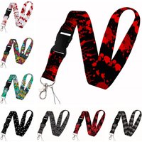 Beautifu lterror Lanyard Keys Chain Badge Holder ID Credit Card Pass Hang Rope Lariat Mobile Phone Charm Accessories Gifts