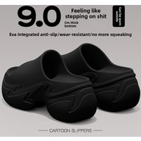 High-top slippers 2026 new summer style, heightening shoes for home wear, outdoor use, anti-slip eva flip-flops