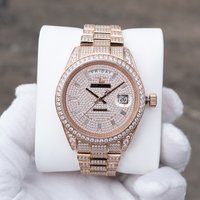 OBLVLO Men Automatic Watch 42mm Mechanical Wristwatch Waterproof Luminous Dual Calendar Week,Date Miyota 8285 Crystal Dial