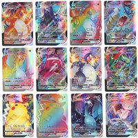 60/100Pcs English Pokemon Cards shining MEGA GX EX Vmax Vstar Holographic Pocket Monster Flash Card Gifts for children