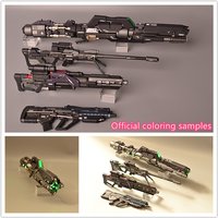 Motorking model MG 1/100 Strike Zaku Astray set Sniper rifle rocket launcher with led DJ025