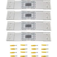 Standard Concrete Crack Gauge (2 Pack or 4 Pack) Accurate Crack Monitoring Record Tool Crack Measuring Ruler