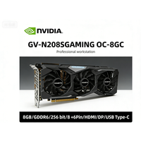 GIGABYTE GeForce RTX 2080 SUPER GPU GV-N208SGAMING OC-8GC graphics card For 8GB GDDR6 256 bit 8+6pin DP HDMI USB Type-C 3 FAN