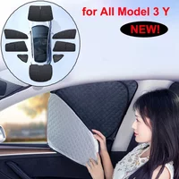 Upgrade Privacy Sunshade for Tesla New Model 3 Y 2025 2024 Front Side Window Sun Shades Windwhield Blind Shading Outdoor Camping