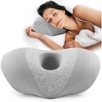 Ear Piercing Pillow for Side Sleepers with an Ear Hole for CNH & Ear Pain Ear Inflammation Pressure Sores, Ear Guard Pillow