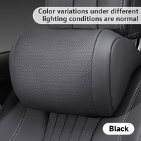 sk2026 New Luxury Nappa Car Headrest Ultra Soft Ergo-Designed Neck Support Hole-Punching Breathable All-Season Zero Pressure Neck Support Easy Install Most Vehiclesa
