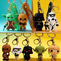 Wars Keychain Mandalorian Merchandise Yoda Baby Stormtrooper Keychain Pendant