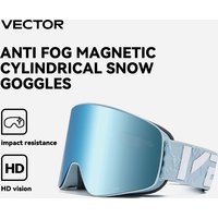 VECTOR Brand Double Layer Anti Fog Magnetic Absorption Cylindrical Ski Goggles UV400 Men Women Ski Glasses Snowboard poc glasses