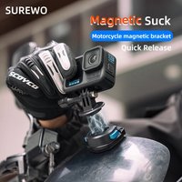 Motorcycle Magnetic Quick Release Windshield Clip Fixing Plate for DJI GoPro 13 Insta360 Action5Pro/4 Sports Camera Accessories