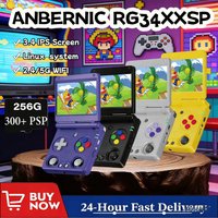 ANBERNIC RG34XXSP Flip Handheld Console Video Game Consoles 3.4'' IPS Screen Linux Supports 5G WIFI H700 256G PSP Game RG 34XXSP